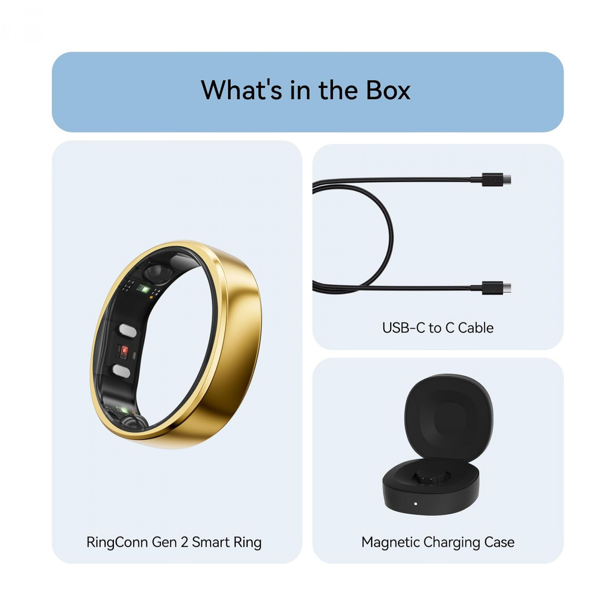 Розумне кільце RingConn Gen 2 Royal Gold (Size 13)